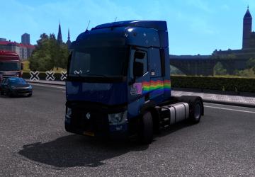 Nyan Cat Skin for MAN TGX version 1.2 for Euro Truck Simulator 2 (v1.38.x)