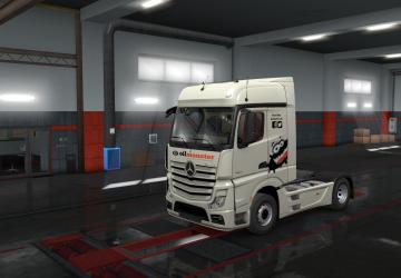 Oil Monster Skin for Mercedes Actros 2014 v1.0 for Euro Truck Simulator 2 (v1.35.x)