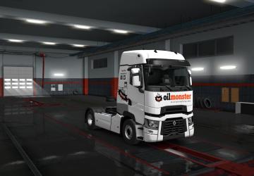 Oil Monster Skin for Renault T version 1.0 for Euro Truck Simulator 2 (v1.35.x)