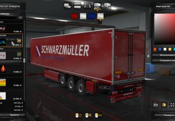 Paintable Skin for Schwarzmuller Trailer version 1.0 for Euro Truck Simulator 2 (v1.35.x)