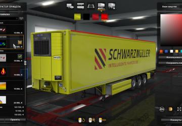 Paintable Skin for Schwarzmuller Trailer version 1.0 for Euro Truck Simulator 2 (v1.35.x)