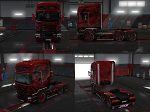 Skin pack for Scania RJL version 5.0 for Euro Truck Simulator 2 (v1.28.x, 1.30.x)
