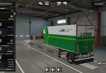 CDEK Skin Pack for Scania Streamline and Standard Trailers v1.0 for Euro Truck Simulator 2 (v1.38.x)