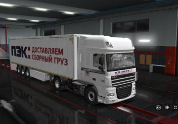 PEC Skin for Mercedes Actros MP3 and Standard Trailers v2.0 for Euro Truck Simulator 2 (v1.34.x, 1.35.x)