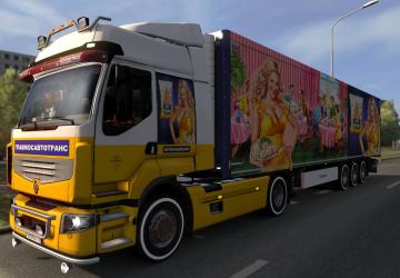 Pelmeni Skin for Renault Premium and Krone Cooliner v1.0 for Euro Truck Simulator 2 (v1.35.x, 1.36.x)