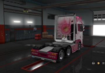 Pink Skin + Bonus for DAF XF Euro 6 version 1.0 for Euro Truck Simulator 2 (v1.32.x, - 1.35.x)