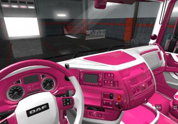 Pink Skin + Bonus for DAF XF Euro 6 version 1.0 for Euro Truck Simulator 2 (v1.32.x, - 1.35.x)