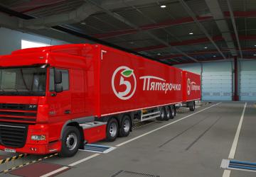 Pyaterochka Skin for Standard Trailer version 1.0 for Euro Truck Simulator 2 (v1.36.x, 1.37.x)