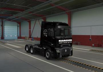 Rammstein Skin for Renault T version 1.0 for Euro Truck Simulator 2 (v1.54.x)