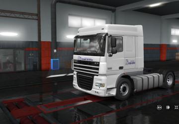 REGION EXPRESS Skin for DAF FX 105 version 1.0 for Euro Truck Simulator 2 (v1.34.x, 1.35.x)