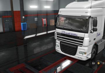 REGION EXPRESS Skin for DAF FX 105 version 1.0 for Euro Truck Simulator 2 (v1.34.x, 1.35.x)