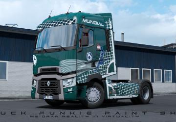 Renault MUNDIAL 2018 Skin version 1.0 for Euro Truck Simulator 2 (v1.35.x, 1.36.x)