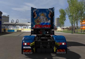 Russia Skin for Renault Magnum version 1.0 for Euro Truck Simulator 2 (v1.35.x, - 1.42.x)