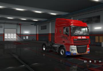 Russian Style 2 Skin for DAF XF 105 version 1.0 for Euro Truck Simulator 2 (v1.34.x, 1.35.x)