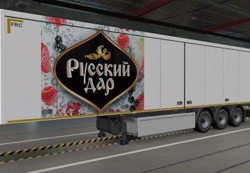Russian Gift Skin for Your Trailer version 1.0 for Euro Truck Simulator 2 (v1.39.x)