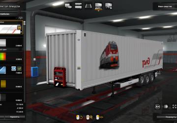 RZD Skin for Krone DLC version 1.1 for Euro Truck Simulator 2 (v1.35.x, - 1.41.x)