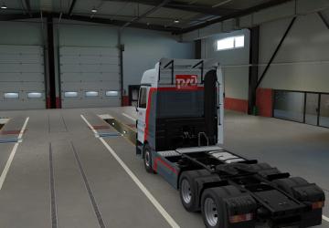 RZD Skin for Mercedes Actros MP3 version 1.0 for Euro Truck Simulator 2 (v1.36.x, - 1.39.x)