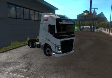 RZD Skin for Volvo FH16 2012 version 1.0 for Euro Truck Simulator 2 (v1.35.x, 1.36.x)