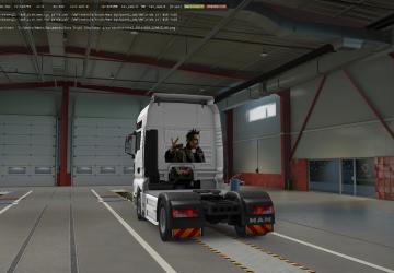Skin with the inscription: King and Jester v1.1 for Euro Truck Simulator 2 (v1.25.x, - 1.42.x)