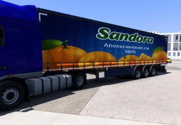Sandora Trailer Skin version 1.0 for Euro Truck Simulator 2 (v1.53x - 1.54x)
