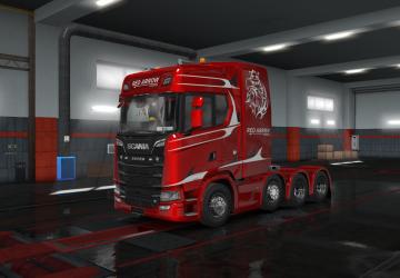 Scania S Next Gen Skin - Red Arrow Logistics v1.0 for Euro Truck Simulator 2 (v1.35.x, - 1.43.x)