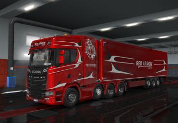 Scania S Next Gen Skin - Red Arrow Logistics v1.0 for Euro Truck Simulator 2 (v1.35.x, - 1.43.x)