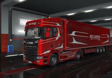 Scania S Next Gen Skin - Red Arrow Logistics v1.0 for Euro Truck Simulator 2 (v1.35.x, - 1.43.x)