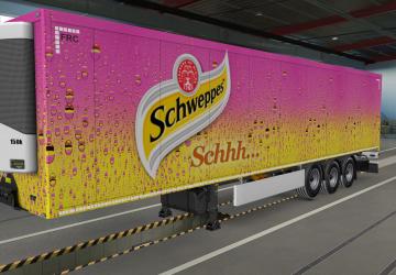 Schweppes Skin for Your Trailer version 1.0 for Euro Truck Simulator 2 (v1.39.x)