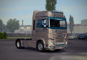 SENECA TRANSPORT Skin for DAF XF Euro6 version 1.2.0 for Euro Truck Simulator 2 (v1.35.x, - 1.39.x)