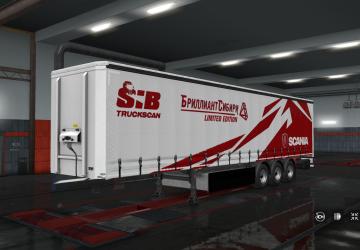 SIB Truck SCANIA Skin for Standard Trailers v1.0 for Euro Truck Simulator 2 (v1.35.x, - 1.42.x)