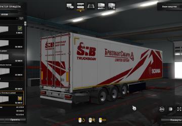 SIB Truck SCANIA Skin for Standard Trailers v1.0 for Euro Truck Simulator 2 (v1.35.x, - 1.42.x)