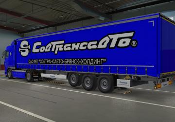 Sovtransavto Skin for DAF 105 and Krone version 1.0 for Euro Truck Simulator 2 (v1.38.x, - 1.43.x)