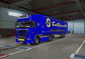 Sovtransavto Skin for DAF 105 and Krone version 1.0 for Euro Truck Simulator 2 (v1.38.x, - 1.43.x)