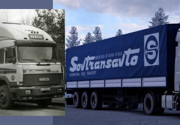 SovTransAvto Skin for Mercedes Benz SK by XBS v1.3 for Euro Truck Simulator 2 (v1.39.x, - 1.43.x)
