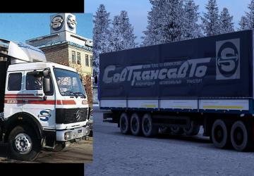 SovTransAvto Skin for Mercedes Benz SK by XBS v1.3 for Euro Truck Simulator 2 (v1.39.x, - 1.43.x)