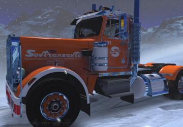 Sovtransavto Skin for Peterbilt 359 version 1.0 for Euro Truck Simulator 2 (v1.35.x, - 1.37.x)