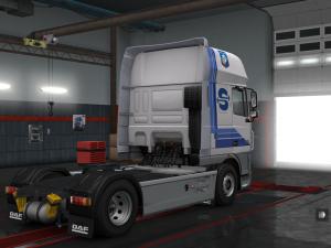 Skin SovTranssAvto for DAF XF 105 version 1.0 for Euro Truck Simulator 2 (v1.28.x)