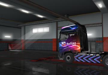 Spline Trans Skin for Ford F-Max version 1.0 for Euro Truck Simulator 2 (v1.32.x, - 1.35.x)