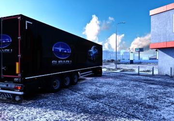 Subaru Skin for Trailer version 2.0 for Euro Truck Simulator 2 (v1.35.x, - 1.39.x)