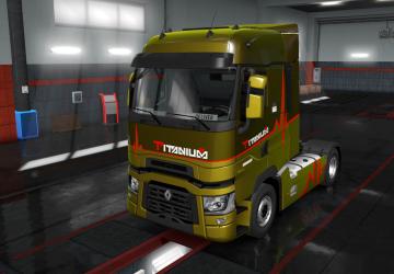 Titanium Skin for Renault Range T version 1.0 for Euro Truck Simulator 2 (v1.35.x)