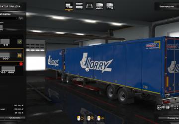 TK LORRY Skin for Volvo FH16 2012 and Own Trailer v2.0 for Euro Truck Simulator 2 (v1.34.x, 1.35.x)