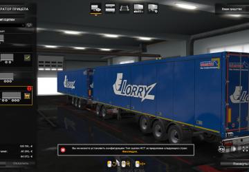 TK LORRY Skin for Volvo FH16 2012 and Own Trailer v2.0 for Euro Truck Simulator 2 (v1.34.x, 1.35.x)