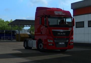 Trans Service-1 Skin for MAN TGX Euro 6 version 1.0 for Euro Truck Simulator 2 (v1.35.x, 1.36.x)