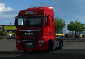 Trans Service-1 Skin for MAN TGX Euro 6 version 1.0 for Euro Truck Simulator 2 (v1.35.x, 1.36.x)