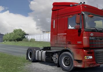 Transkom Dirty Skin for DAF 105 version 1.0 for Euro Truck Simulator 2 (v1.38.x, 1.39.x)