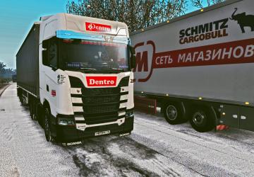 Dentro Transport Company Skin for Scania NexGen v1.0 for Euro Truck Simulator 2 (v1.35.x, 1.36.x)