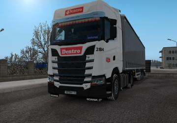 Dentro Transport Company Skin for Scania NexGen v1.0 for Euro Truck Simulator 2 (v1.35.x, 1.36.x)
