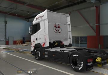 Umbrella Inc Skin for DAF 2021 version 0.2 for Euro Truck Simulator 2 (v1.41.x, - 1.43.x)