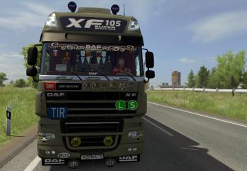 UralVagonZavod Skin for DAF XF 105 and Krone Profliner v1.0 for Euro Truck Simulator 2 (v1.35.x, 1.36.x)