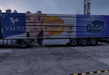 Valio Skin for Your Trailer version 1.0 for Euro Truck Simulator 2 (v1.38.x, 1.39.x)